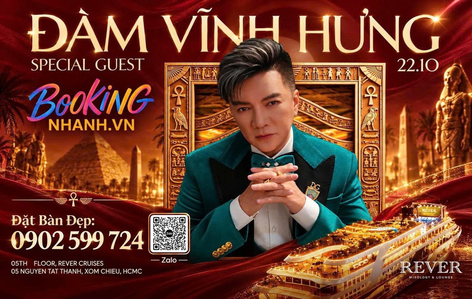 Banner Sự Kiện REVER Loung Đàm Vĩnh Hưng